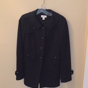 Ann Taylor Loft black jacket with button detail